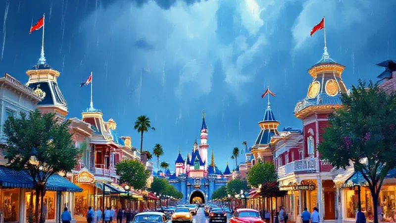Cloudburst Floods Disneyland — Anaheim, OC | Orange